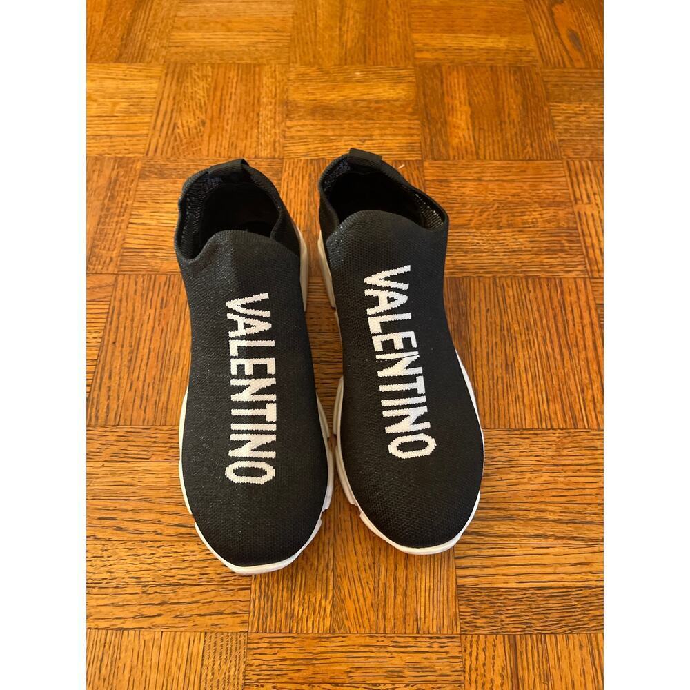 Valentino By Mario Valentino Apollo Knit & Leather Sneaker Size 7 - Picture 3 of 7